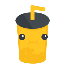 Emoji in the shape of a boba cup
